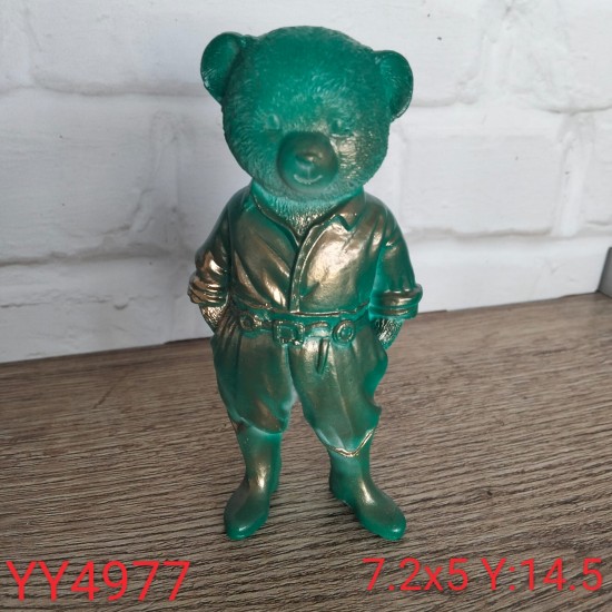 YY4977 Madelyn Ayı Bear Biblo Silikon Kalıp – Sevimli ve Şık Dekoratif Tasarım!